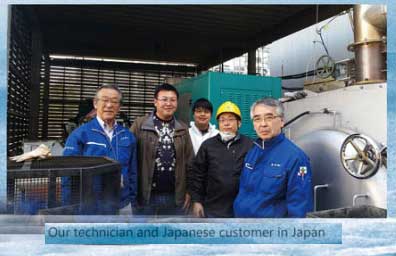 2台500kw沼氣發電機組準備銷往日本