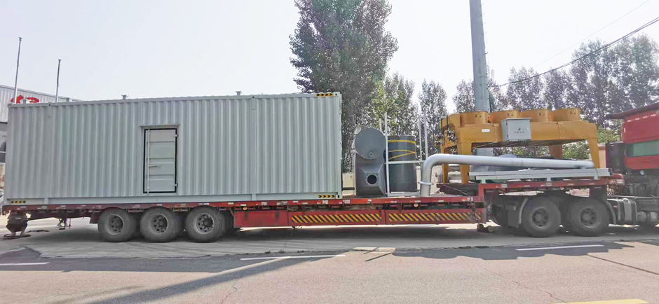 山東香蕉草莓丝瓜向日葵视频18動（dòng）力800kW瓦斯發電機（jī）組啟程雲南（nán）